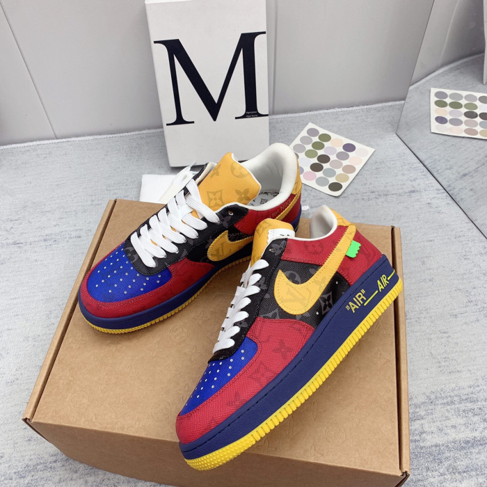 Louis Vuitton x Off White x Air Force 1 Sneaker Size 36-45   9-Color