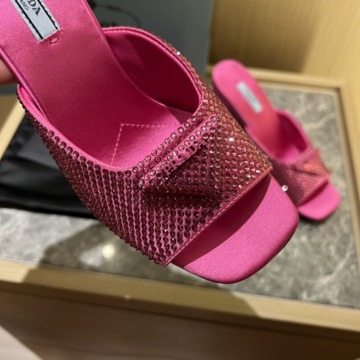Prada Satin Pumps with Crystals Size 35-41 9-Color