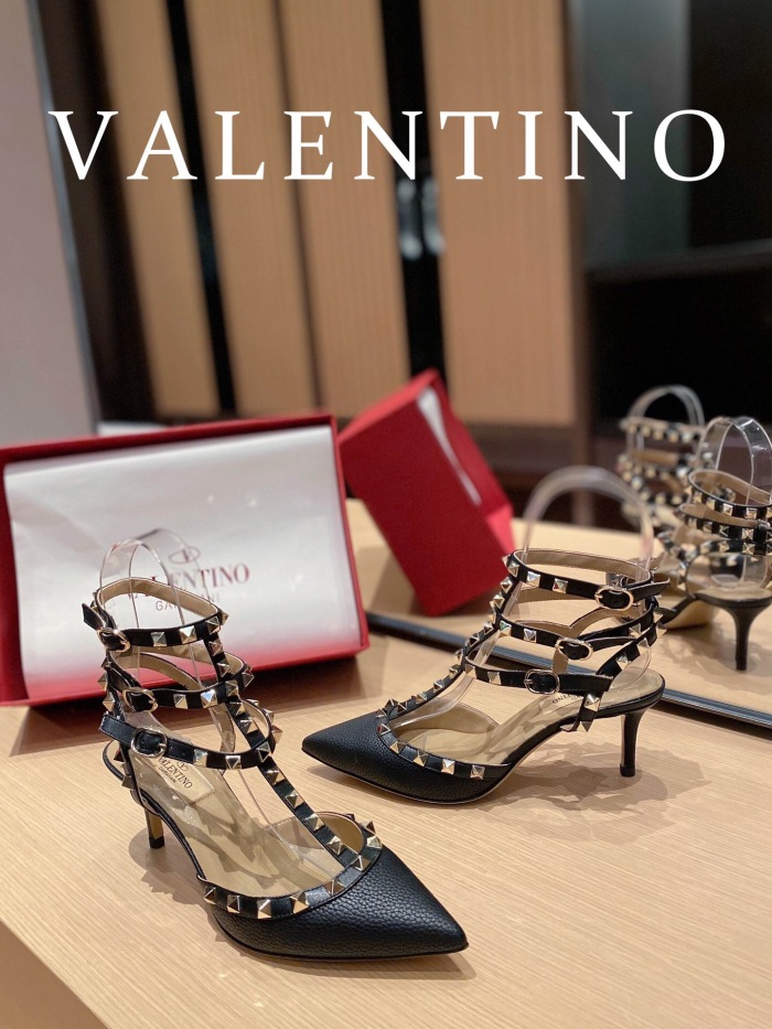 Valentino Rockstud Ankle Strap Pumps Size 35-41 4-Color