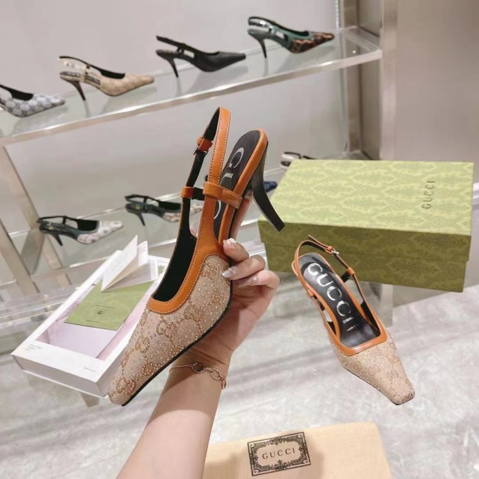 Gucci GG Slingback Pumps Size 35-41 4-Color