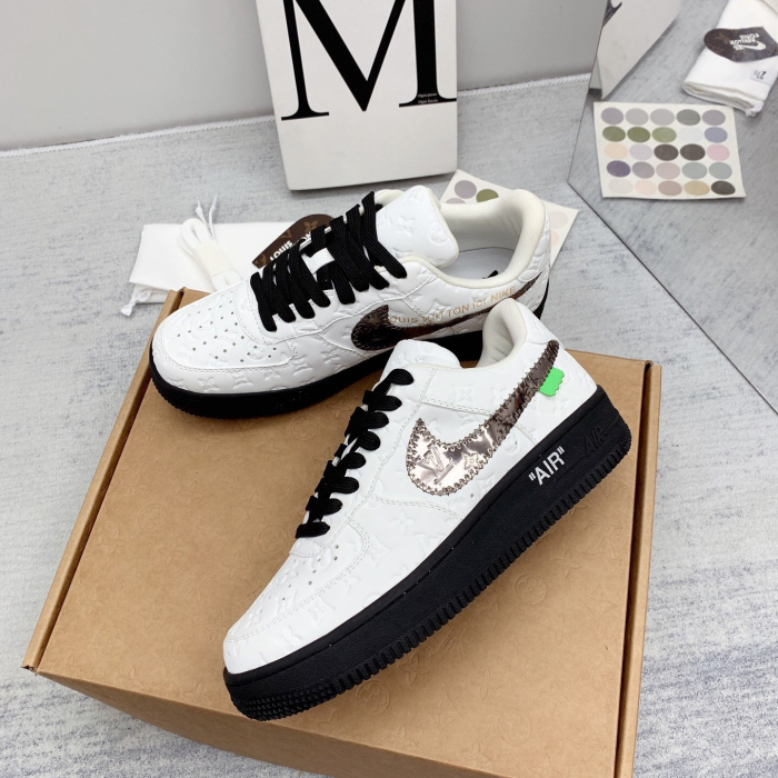 Louis Vuitton x Off White x Air Force 1 Sneaker Size 36-45   9-Color