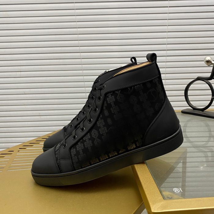 Christian Louboutin Louis High-Top Sneaker Size 36-46  8-Color