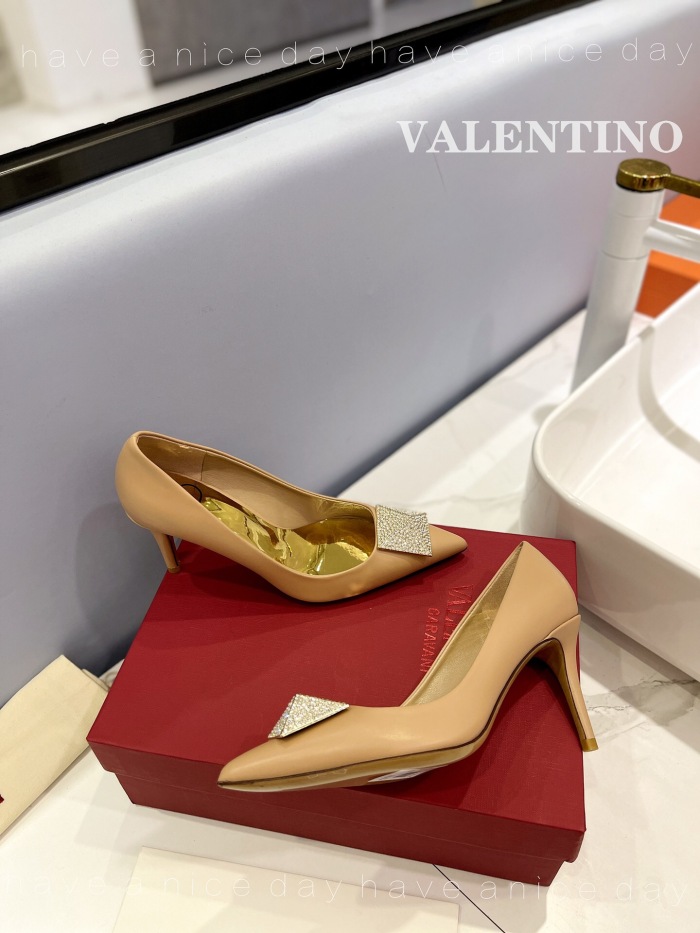 Valentino One Stud Patent Leather Pumps Size 35-41 3-Color