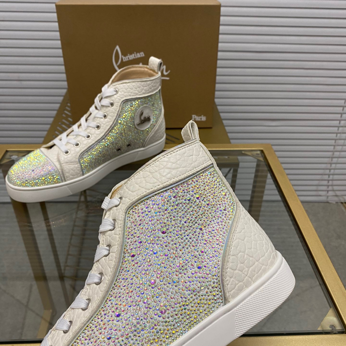 Christian Louboutin Louis High-Top Sneaker Size 36-46  10-Color
