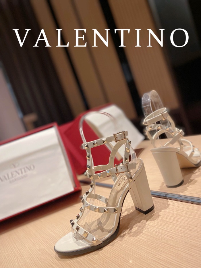 Valentino Rockstud Calfskin Ankle Strap Pumps Size 35-41 6-Color