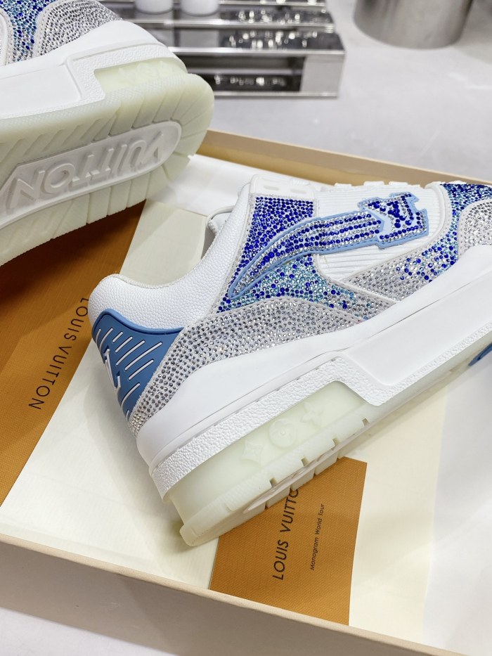 Louis Vuitton LV Trainer Diamond Sneaker Size 36-46