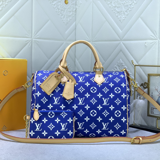Louis Vuitton Speedy P9 Bandoulière 30 Monogram Leather Travel Bags Size 30*21*7cm
