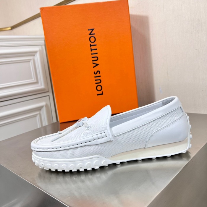 Louis Vuitton LV Racer Moccasin Loafers Size 39-45 4-Color