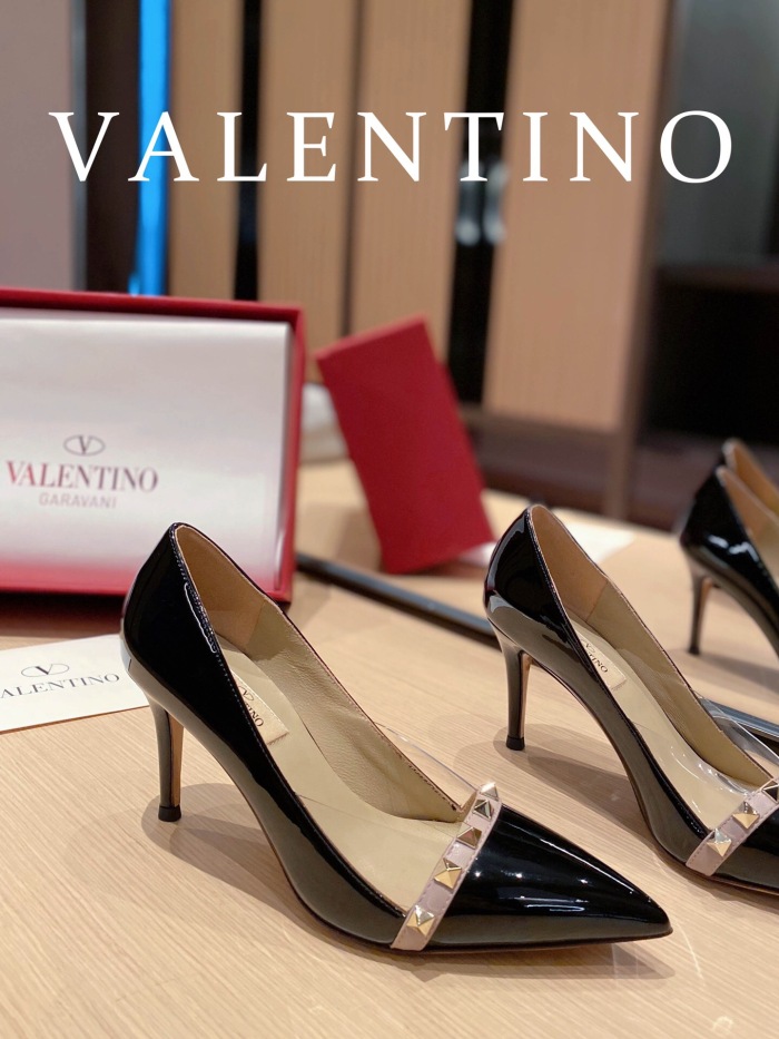 Valentino Rockstud Patent-Leather Pumps Size 35-41 3-Color