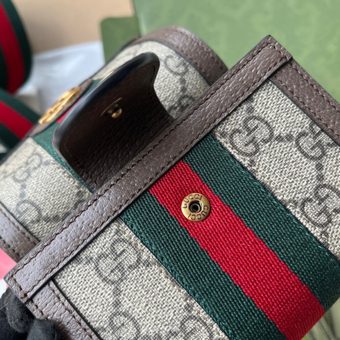 Gucci Ophidia GG mini bag and detachable wallet Size 11.5*18*3.5cm Style 699173