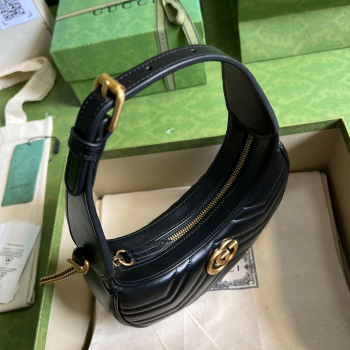 Gucci GG Marmont Half-moon-shaped Bags for Women Size 21*11*5cm