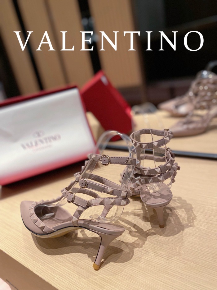 Valentino Rockstud Ankle Strap Pumps Size 35-41 4-Color
