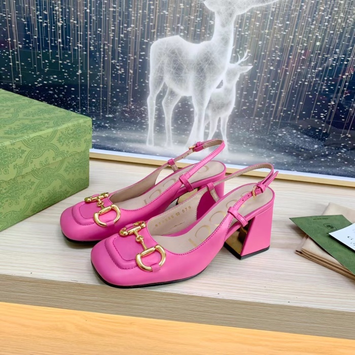 Gucci Slingback With Horsebit Pumps Size 35-41 4-Color