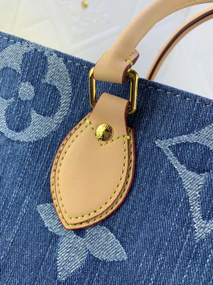 Louis Vuitton Onthego Denim Cowboy  Women Handbag 35*27*14cm