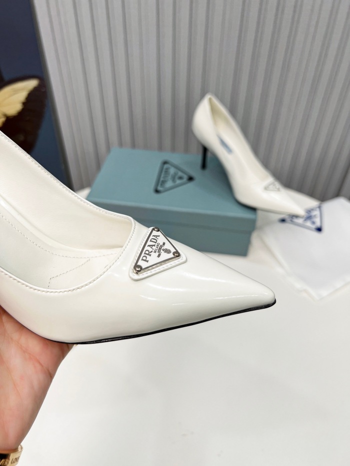 Prada Brushed Leather Pumps Size 35-41 8-Color