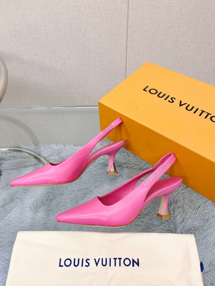 Louis Vuitton Sparkle Slingback Pumps Size 35-41 5-Color