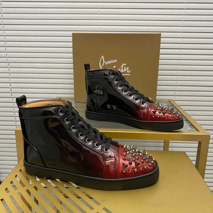 Christian Louboutin Lou Pik Pik High-Top Sneaker Size 36-46  7-Color