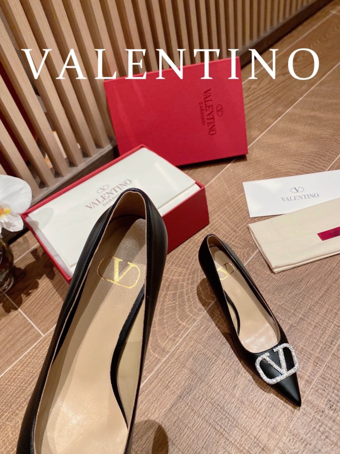 Valentino Vlogo Signature Satin Slingback Pumps Size 35-41 4-Color