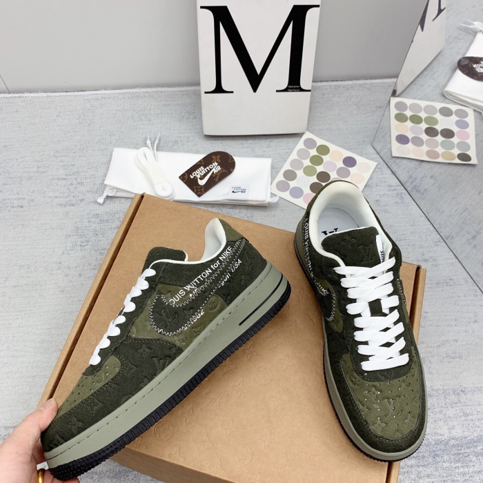 Louis Vuitton x Off White x Air Force 1 Sneaker Size 36-45   8-Color