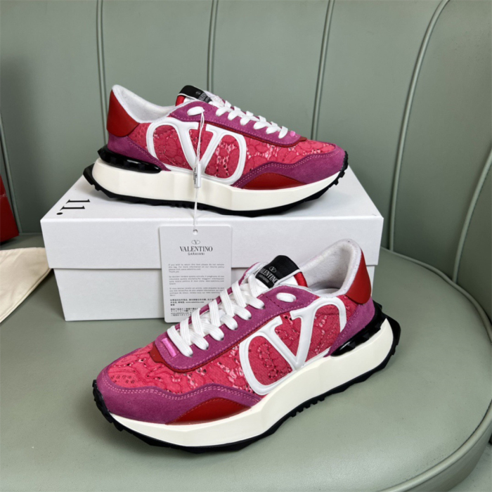 Valentino Lace and Mesh Lacerunner Sneaker Size 36-41   9-Color
