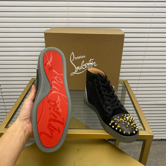 Christian Louboutin Lou Pik Pik High-Top Sneaker Size 36-46  7-Color