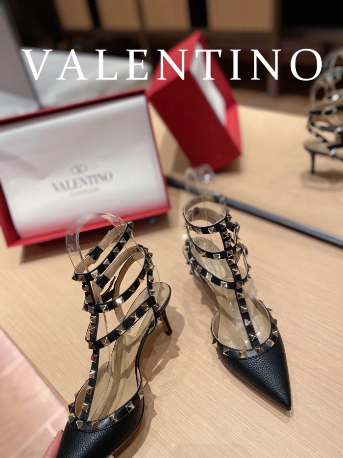 Valentino Rockstud Ankle Strap Pumps Size 35-41 4-Color