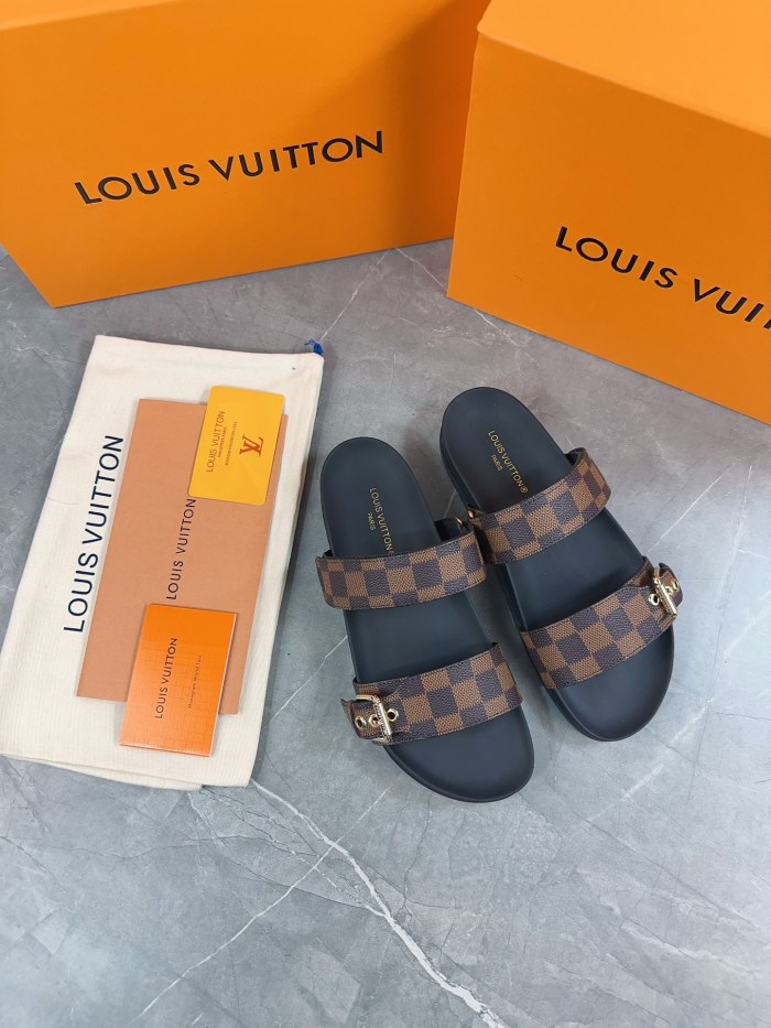 Louis Vuitton Slippers Size 36-45 6-Color