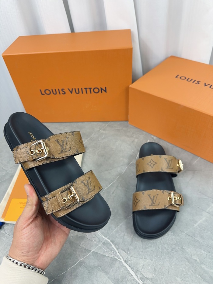 Louis Vuitton Slippers Size 36-45 6-Color