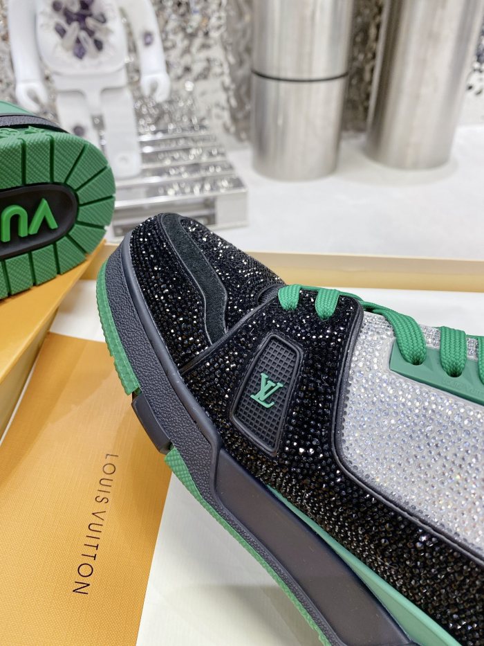 Louis Vuitton LV Trainer Diamond Sneaker Size 36-46
