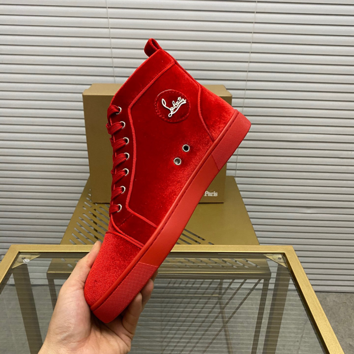 Christian Louboutin Louis High-Top Sneaker Size 36-46  7-Color