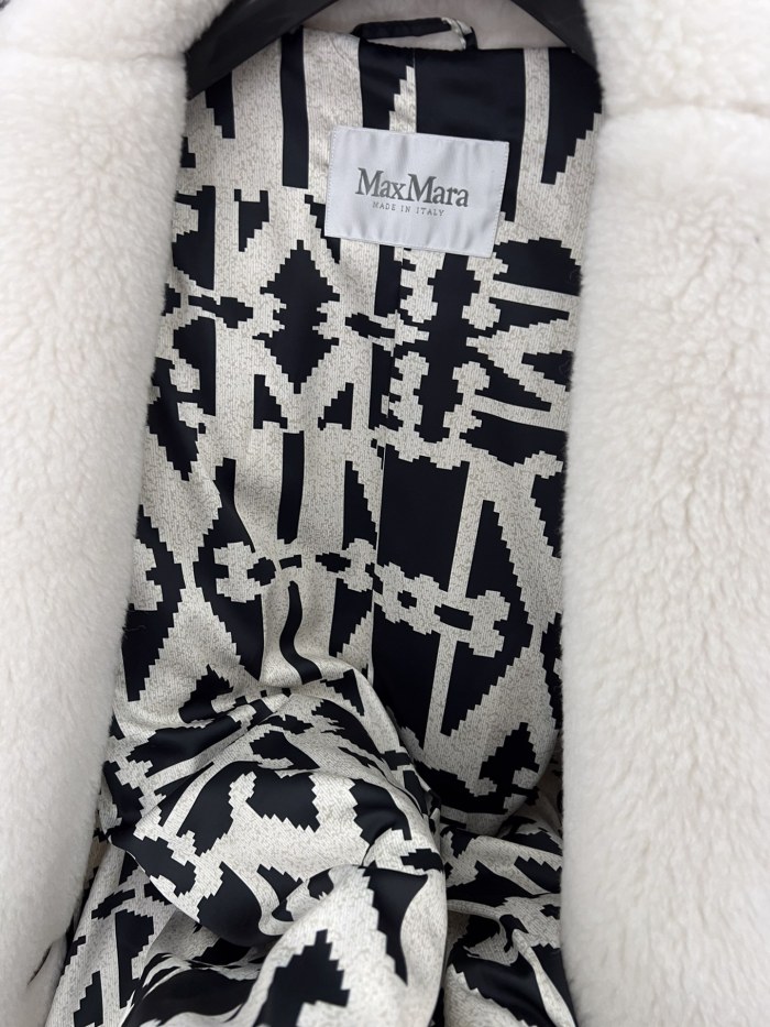 Max Mara Teddy fur long coat Size XS-M