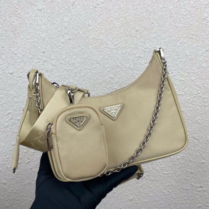 Prada 1BH204 Redition 2005 Women Bags Canvas 22*12*6cm