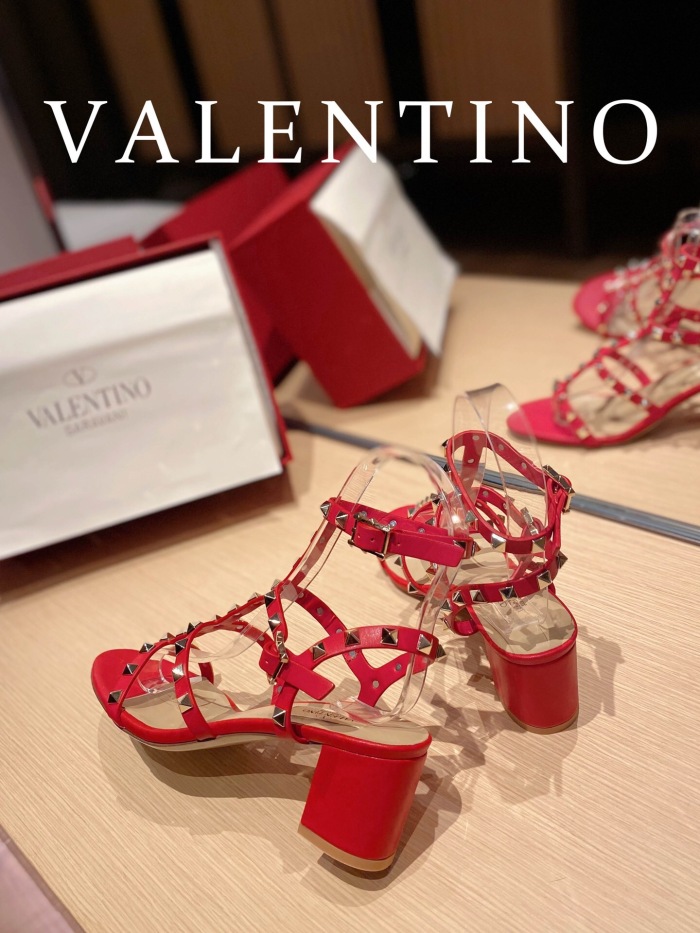 Valentino Rockstud Calfskin Ankle Strap Pumps Size 35-41 6-Color