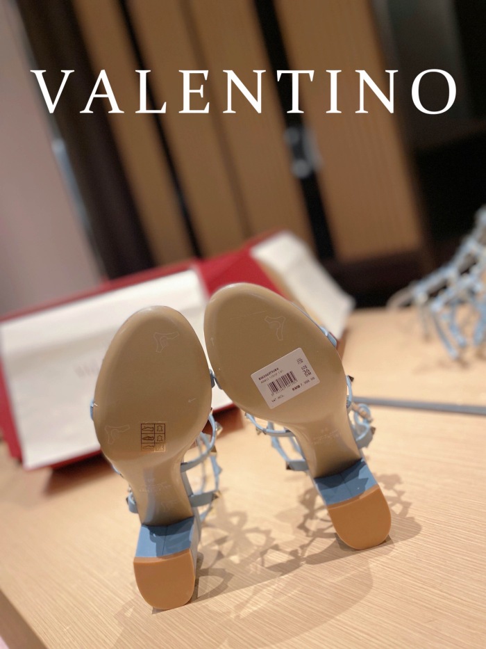 Valentino Rockstud Calfskin Ankle Strap Pumps Size 35-41 6-Color