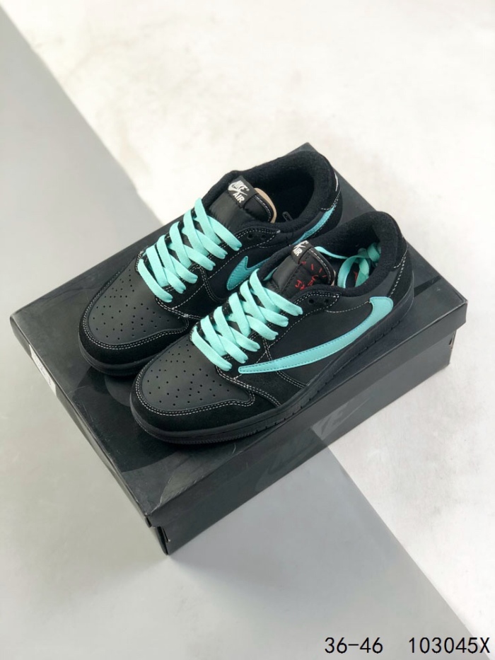 Nike Air Jordan 1 x Travis Scott Low Top Sneaker Shoes Gr. 36-46