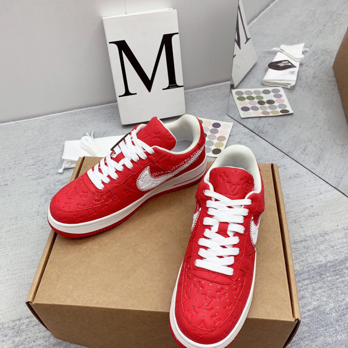 Louis Vuitton x Off White x Air Force 1 Sneaker Size 36-45   8-Color