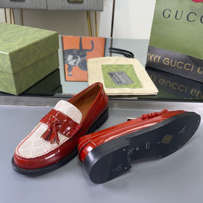 Gucci GG Loafers with Tassel Size 39-45 5-Color