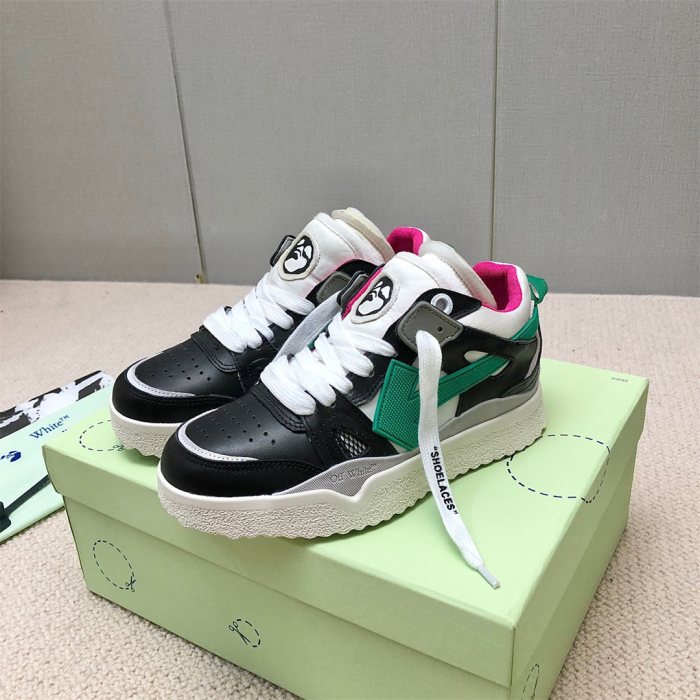 OFF White Midtop Sponge Sneaker Size 36-45   6-Color