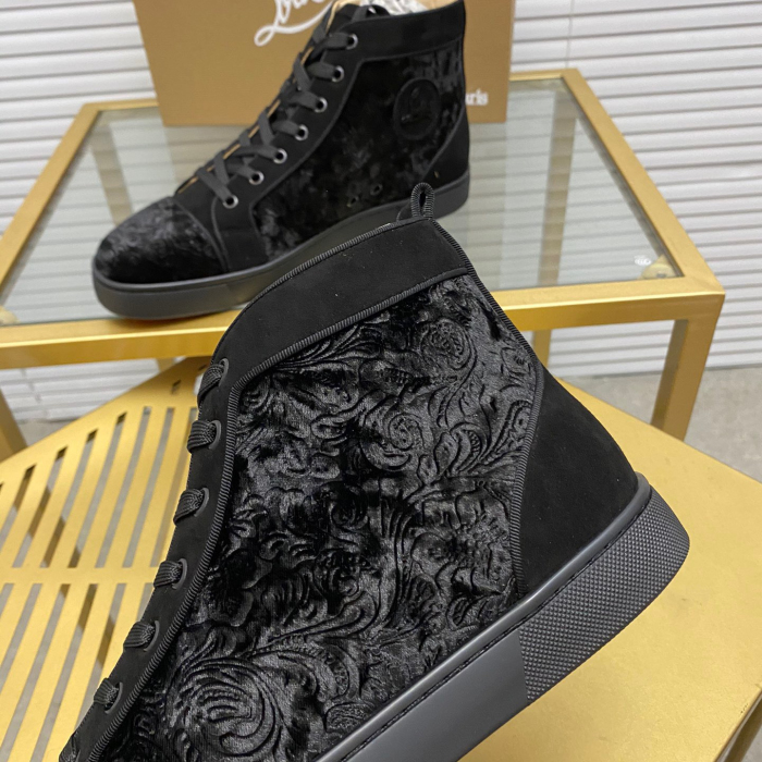Christian Louboutin Louis High-Top Sneaker Size 36-46  7-Color