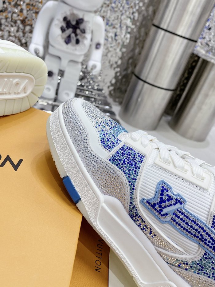 Louis Vuitton LV Trainer Diamond Sneaker Size 36-46