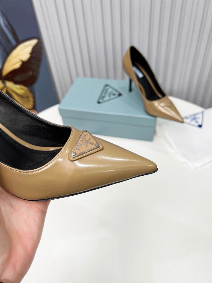 Prada Brushed Leather Pumps Size 35-41 8-Color