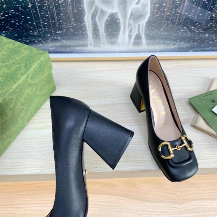 Gucci With Horsebit Pumps Size 35-41 4-Color
