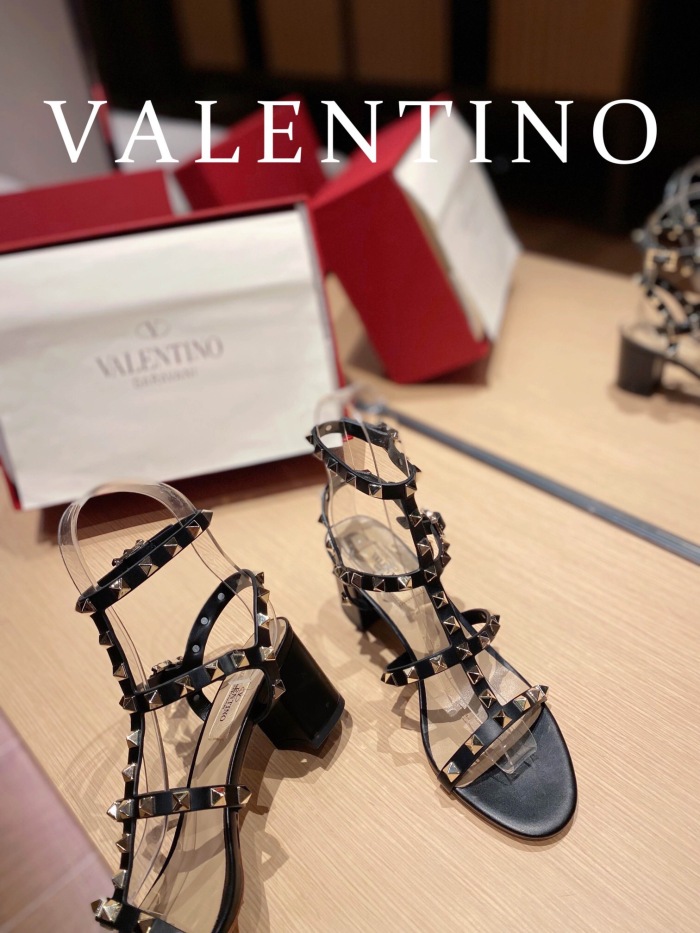 Valentino Rockstud Calfskin Ankle Strap Pumps Size 35-41 6-Color