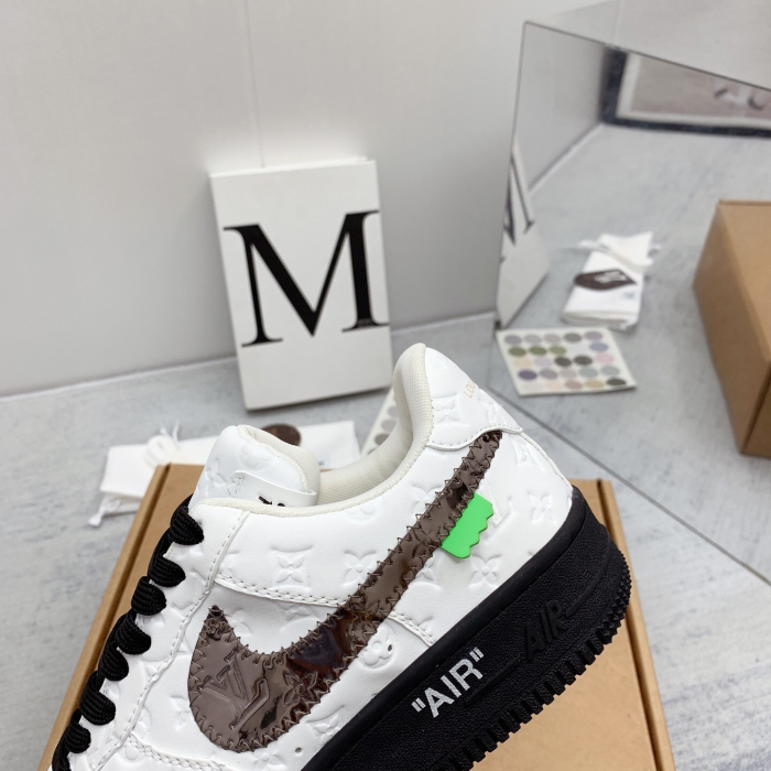 Louis Vuitton x Off White x Air Force 1 Sneaker Size 36-45   9-Color