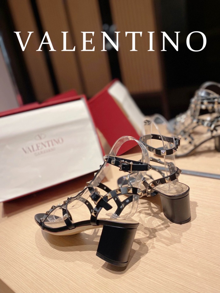 Valentino Rockstud Calfskin Ankle Strap Pumps Size 35-41 6-Color