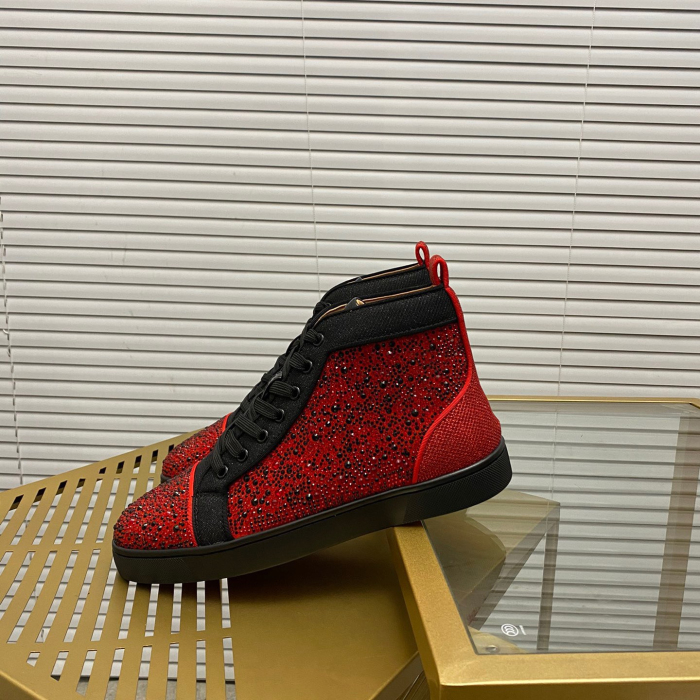 Christian Louboutin Louis High-Top Sneaker Size 36-46  10-Color