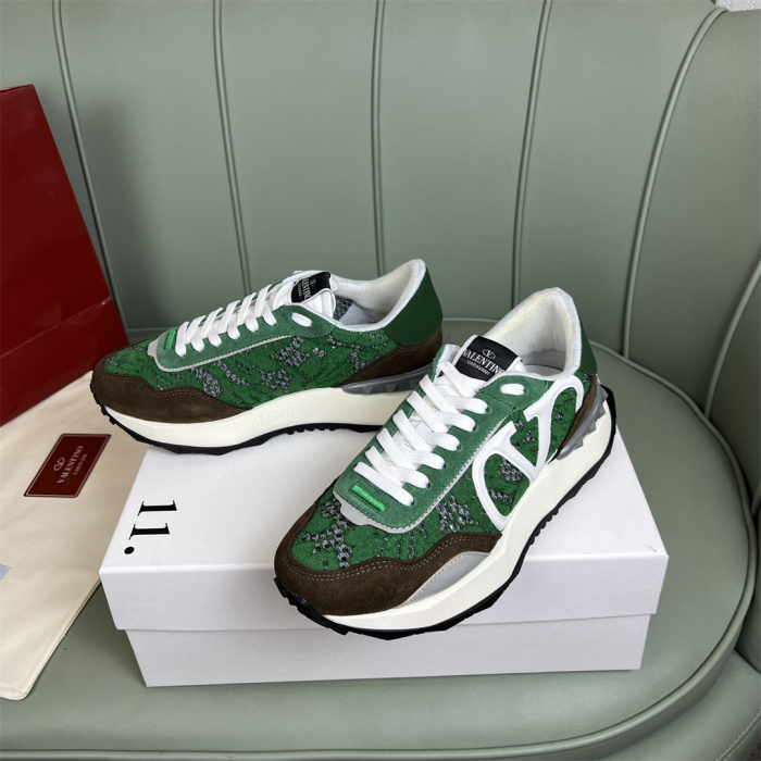Valentino Lace and Mesh Lacerunner Sneaker Size 36-41   9-Color