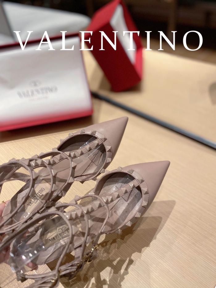 Valentino Rockstud Ankle Strap Pumps Size 35-41 4-Color