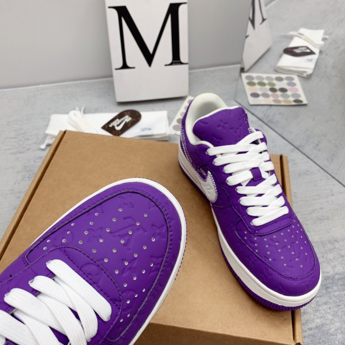 Louis Vuitton x Off White x Air Force 1 Sneaker Size 36-45   8-Color