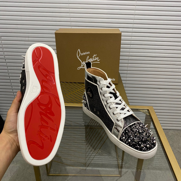 Christian Louboutin Lou Pik Pik High-Top Sneaker Size 36-46  7-Color